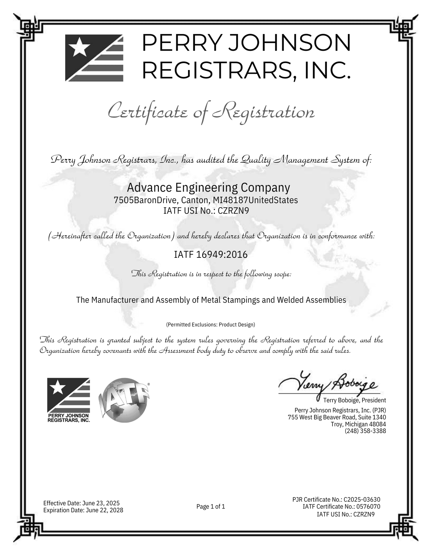 IATF Certification